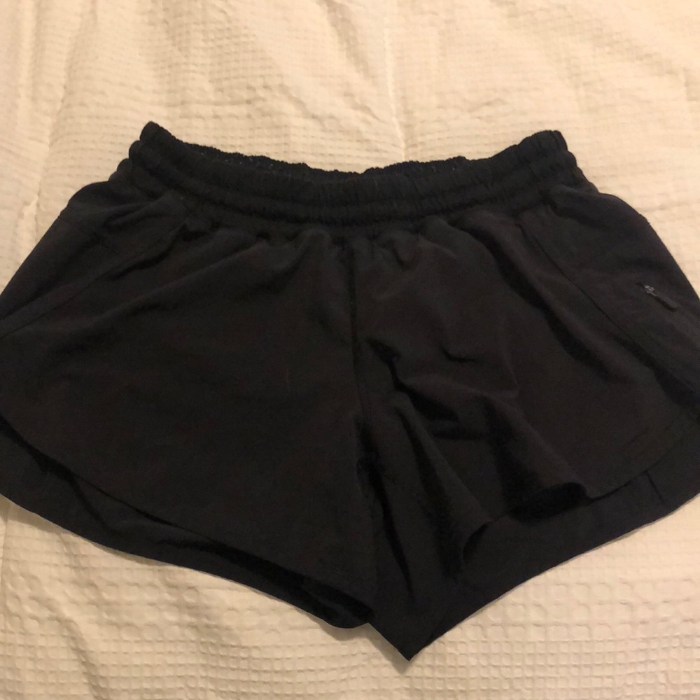 Black Lululemon tracker shorts